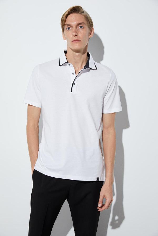 Jersey Man Polo White