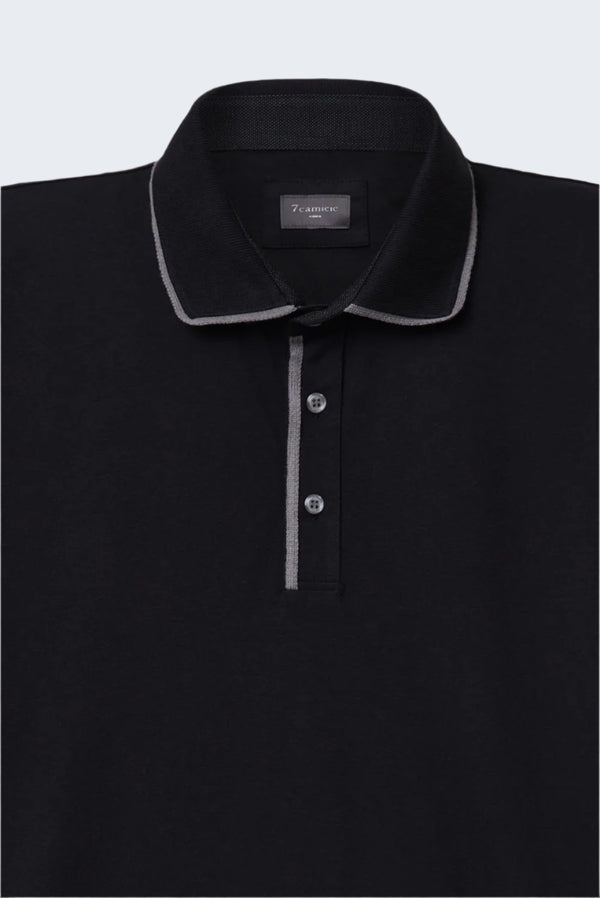 Polo Hombre Jersey Negro