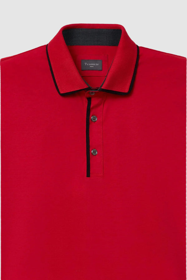 Polo Hombre Jersey Rojo