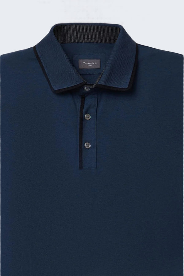 Polo Uomo Jersey Blu