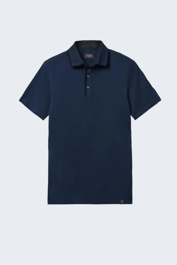 Polo Uomo Jersey Blu