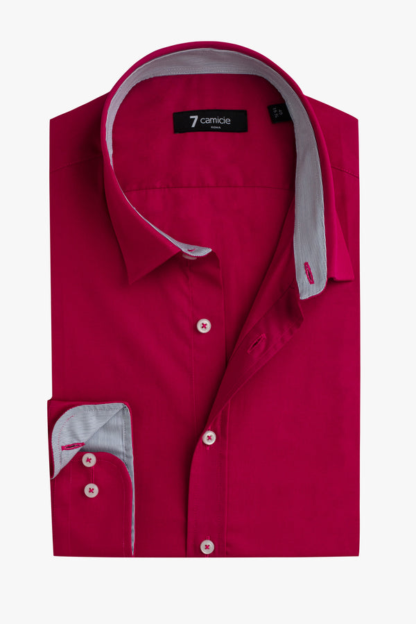 Camisa Hombre Romeo Sport Popelin Stretch Rosa