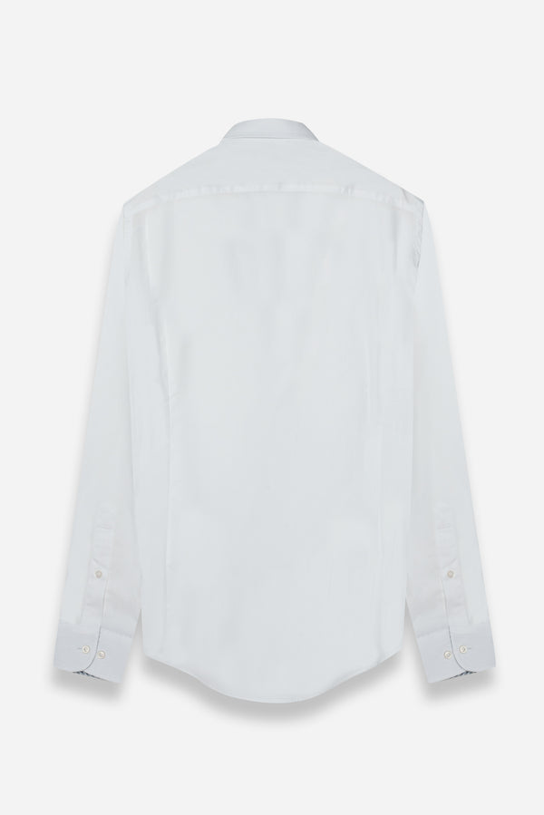 Camicia Uomo Romeo Sport Popelin Stretch Bianco