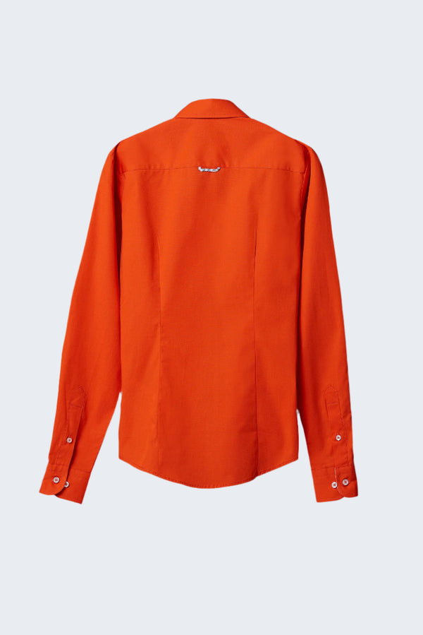 Beatrice Sport Damen Hemd Poplin Stretch Orange