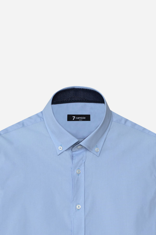 Leonardo Sport Poplin Stretch Man Shirt Light Blue