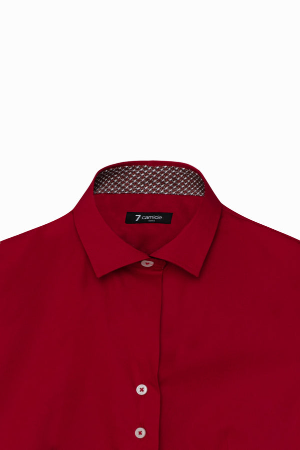 Camisa Mujer Beatrice Sport Popelin Stretch Rojo