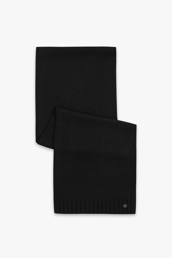 Merino's Blend Man Scarf Black