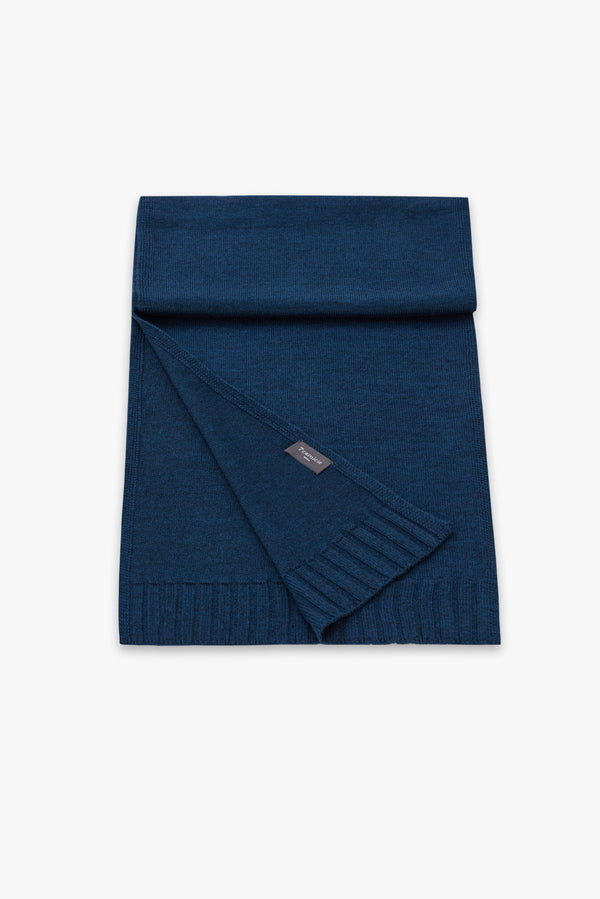 Merino's Blend Man Scarf Blue