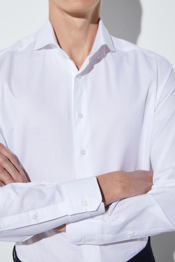 Pietro Sport Jaquard Man Shirt White White