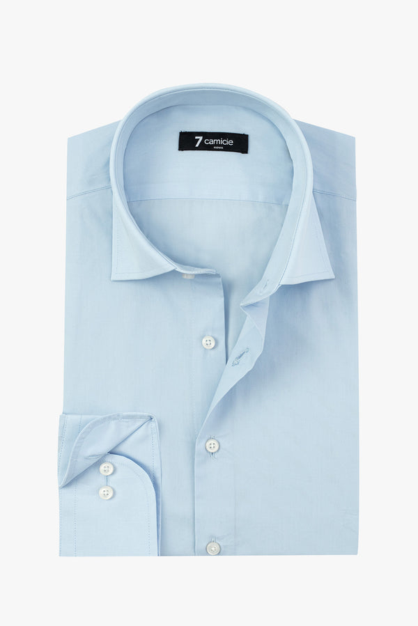 Camisa Hombre Firenze Popelin Azul Claro