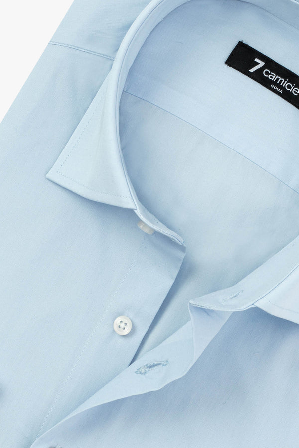 Firenze Essential Poplin Man Shirt Light Blue