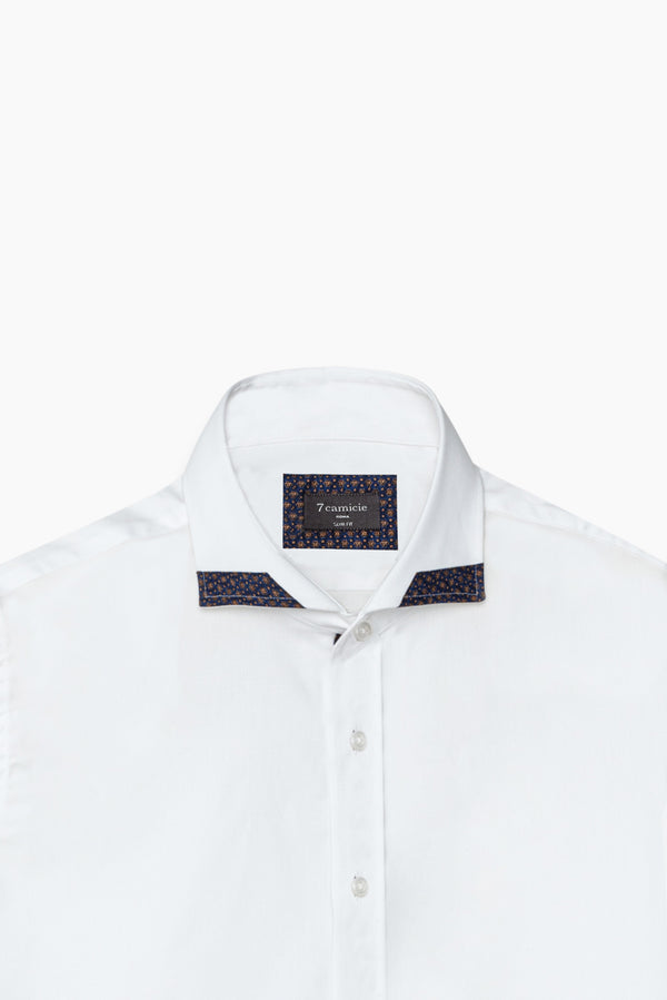 Camicia Uomo Augusto Iconic Popelin Stretch Bianco