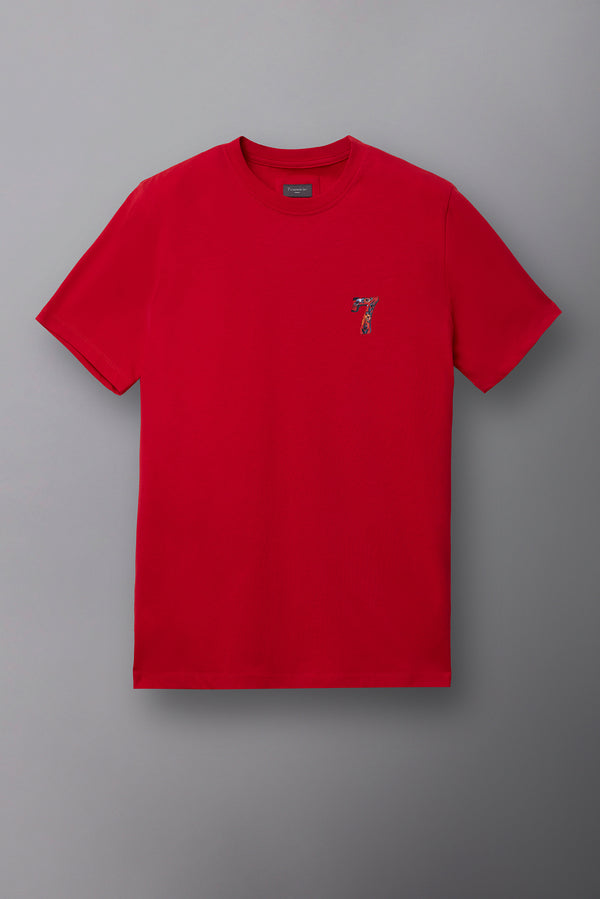 Herren T-shirt Jersey Rot
