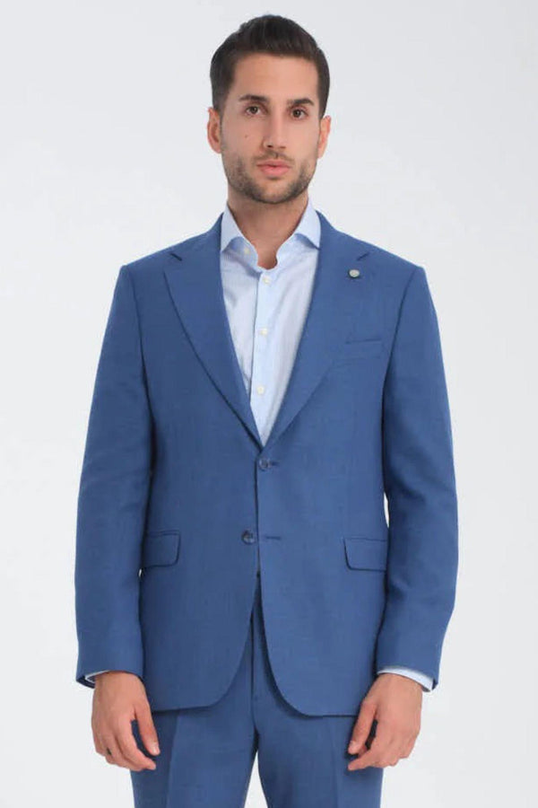 Veste Homme Microfibra Bleu Blanc