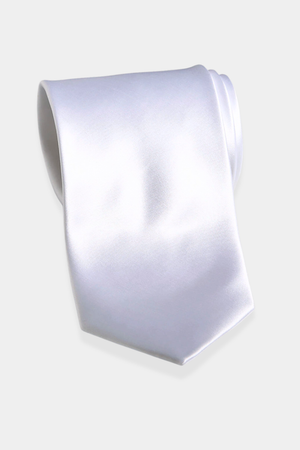 Silk Man Tie White