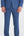 Pantalones Hombre Microfibra Azul Blanco