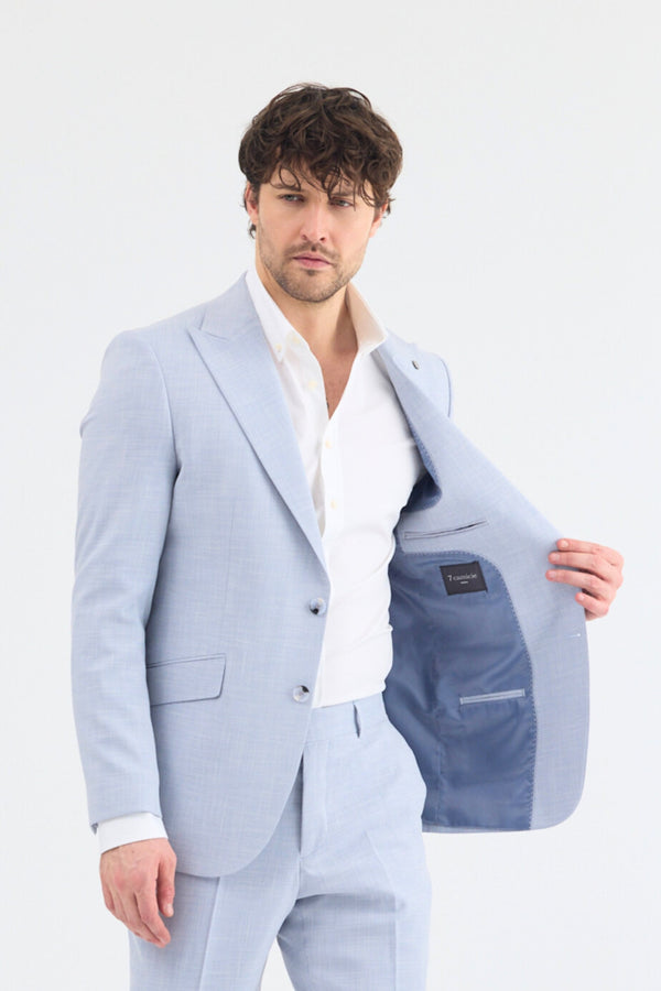 Veste Homme Microfibra Bleu clair