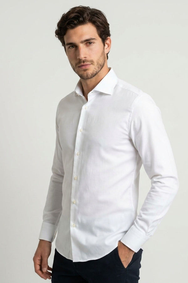 Camicia Uomo Firenze Essential Oxford Bianco