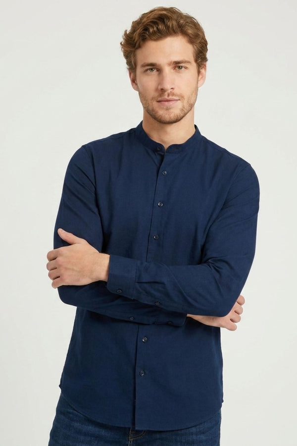Chemise Homme Caravaggio Essential Popelin Stretch Bleu