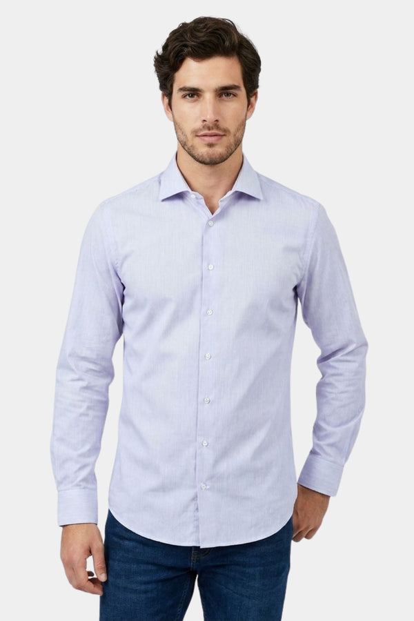 Chemise Homme Firenze Coton Bleu Blanc