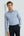 Camisa Hombre Algodón premium Azul Claro Blanco