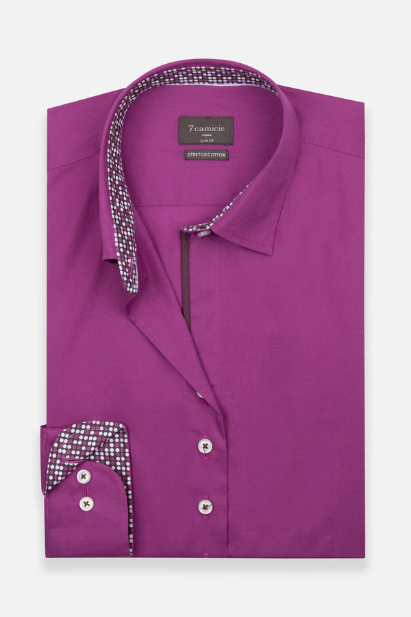 Camisa Mujer Beatrice Sport Popelin Stretch Morado