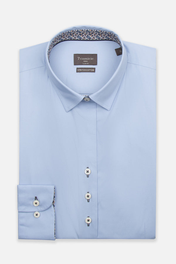 Beatrice Sport Damen Hemd Poplin Stretch Hellblau