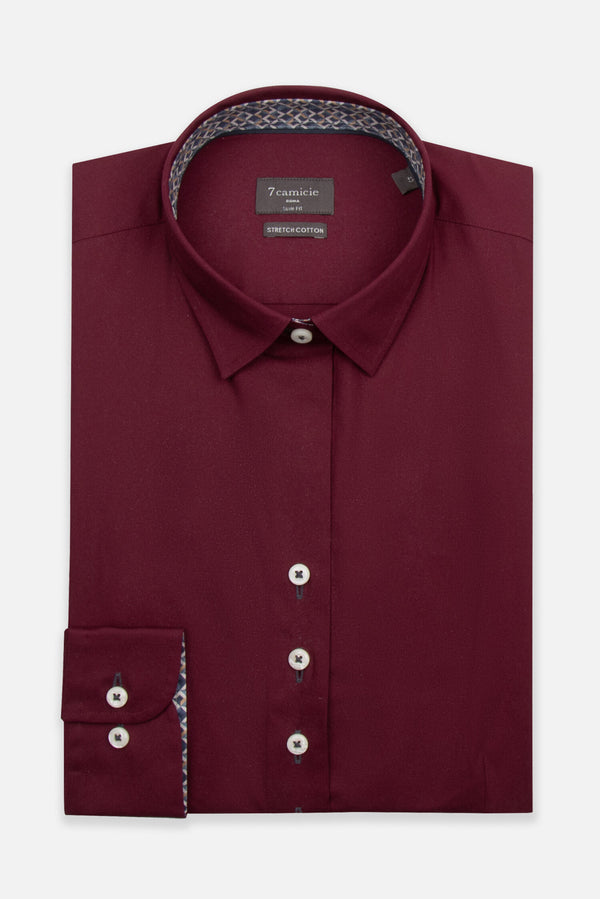 Beatrice Sport Damen Hemd Poplin Stretch Rot