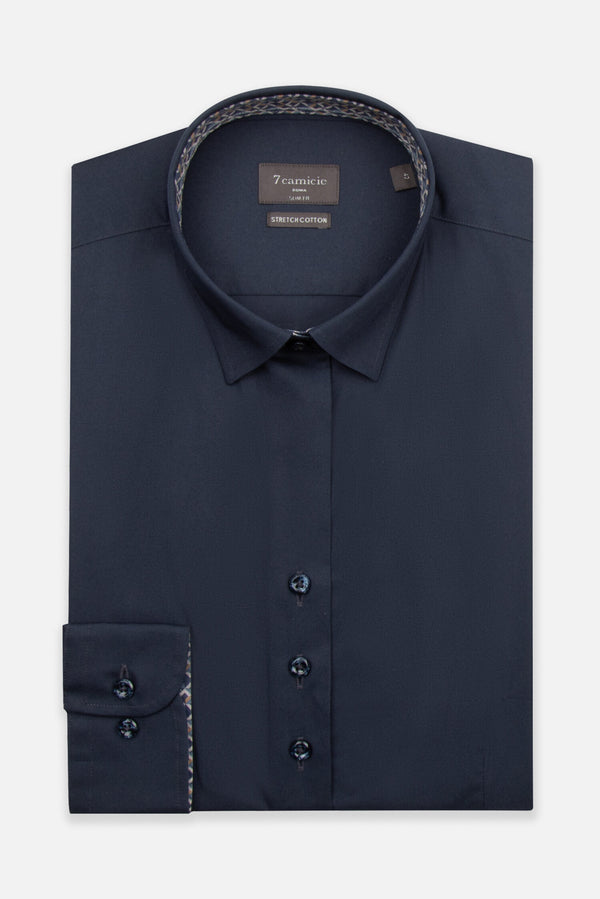 Beatrice Sport Damen Hemd Poplin Stretch Blau