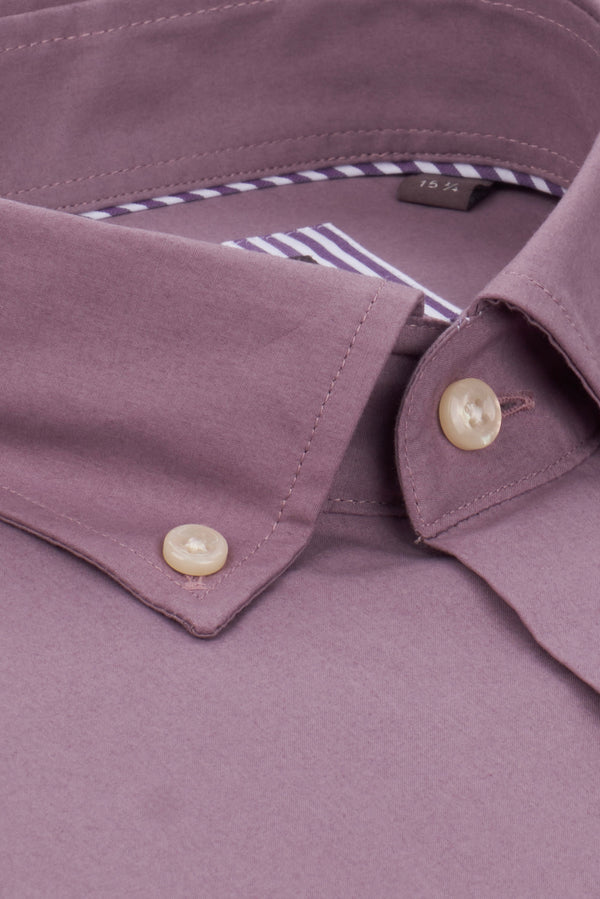 Camicia Uomo Sport Popelin Viola