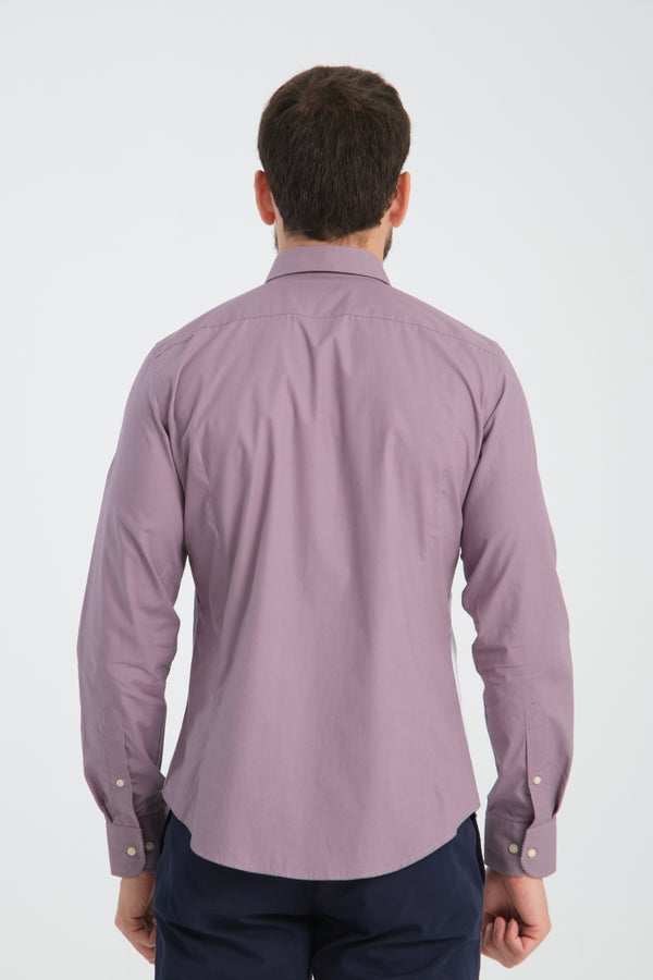 Chemise Homme Sport Popelin Violet