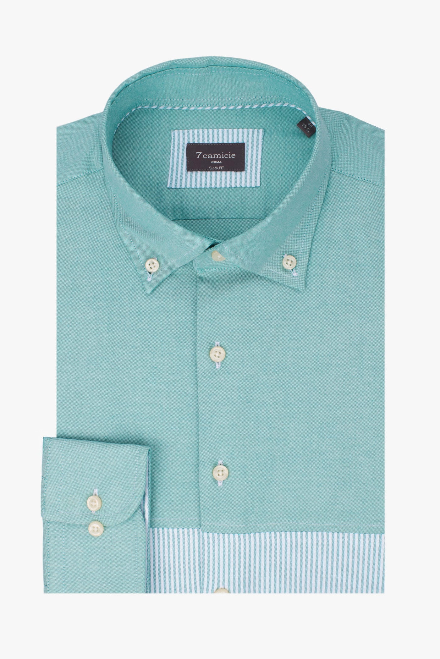 Chemise Popeline à Micro-motifs Col Boutonné - ATLAS FOR MEN - Kaki - Homme - 0.00 Chemise Popeline à Micro-motifs Col Boutonné - ATLAS FOR MEN - Kaki - Homme - 0.00