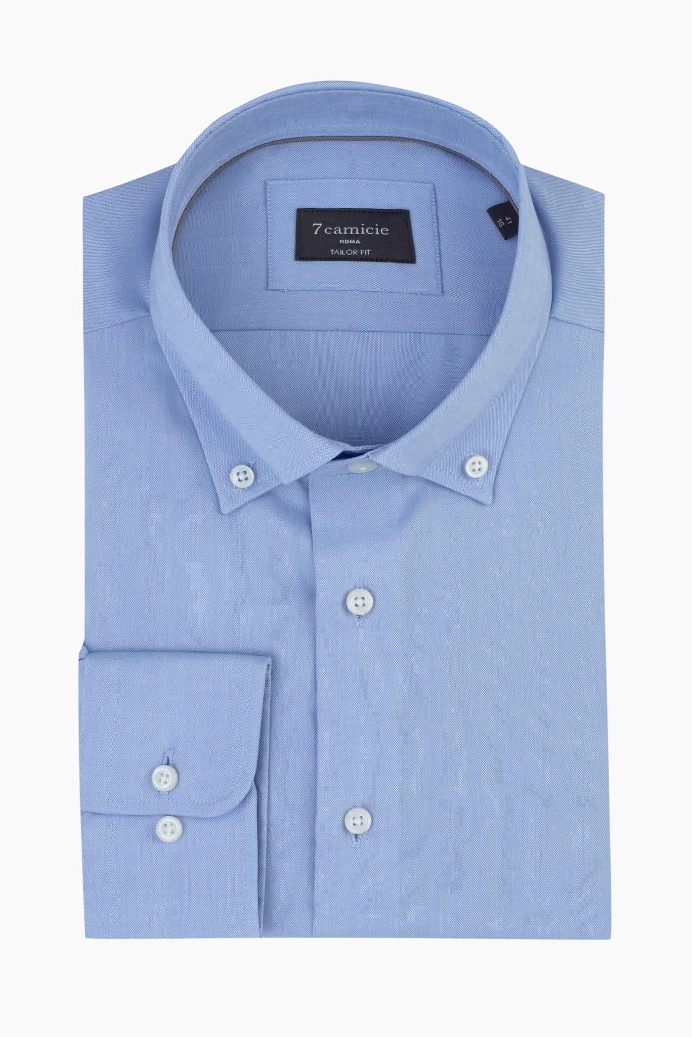 Cesare Essentials Oxford No Iron Man Shirt Blue Non Iron – Camicie