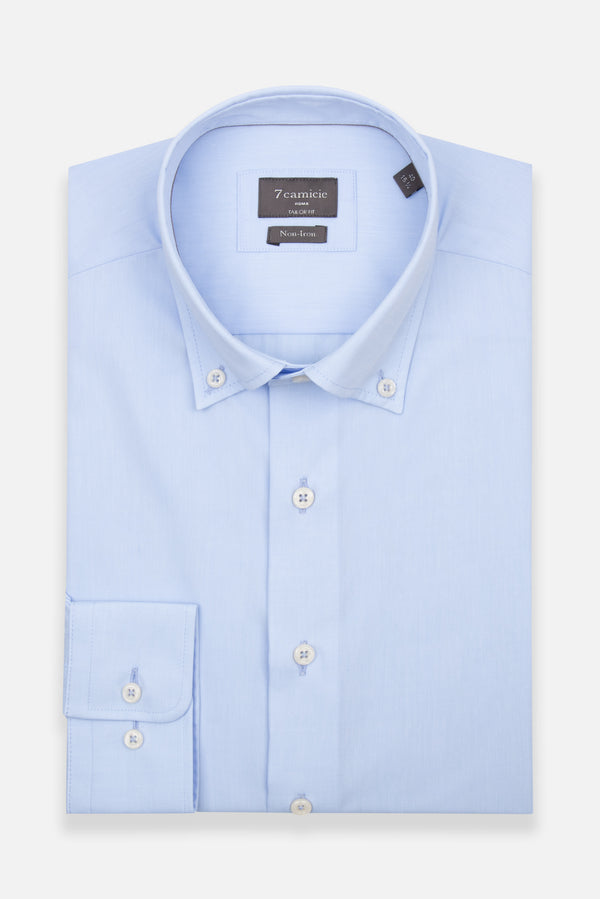 Cesare Essentials Poplin Man Shirt Light Blue Non Iron