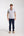 Iconic Poplin Stretch Man Shirt Short Sleeve White Blue