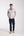 Iconic Poplin Stretch Man Shirt Short Sleeve White Blue