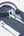 Iconic Herren Hemd Kurzarm Poplin Stretch Blau Weiss