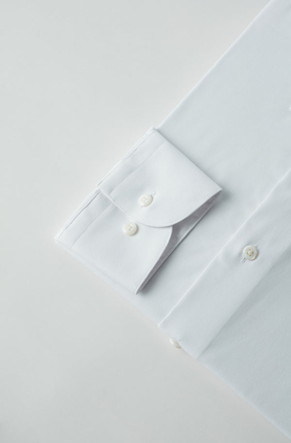 Camisa Hombre Essential en Algodón premium Oxford Pinpoint Blanco
