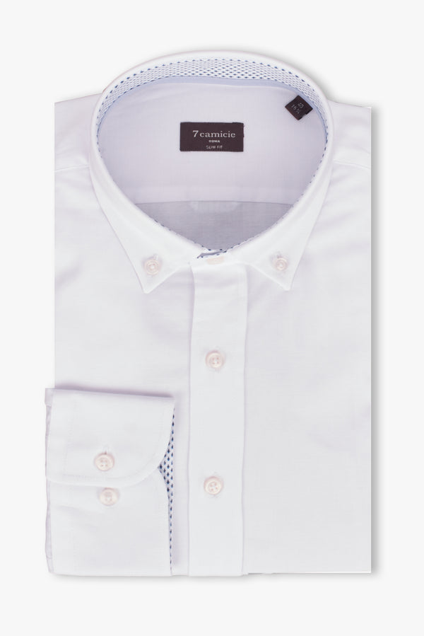 Camicia Uomo Leonardo Sport Armaturato Bianco Bianco