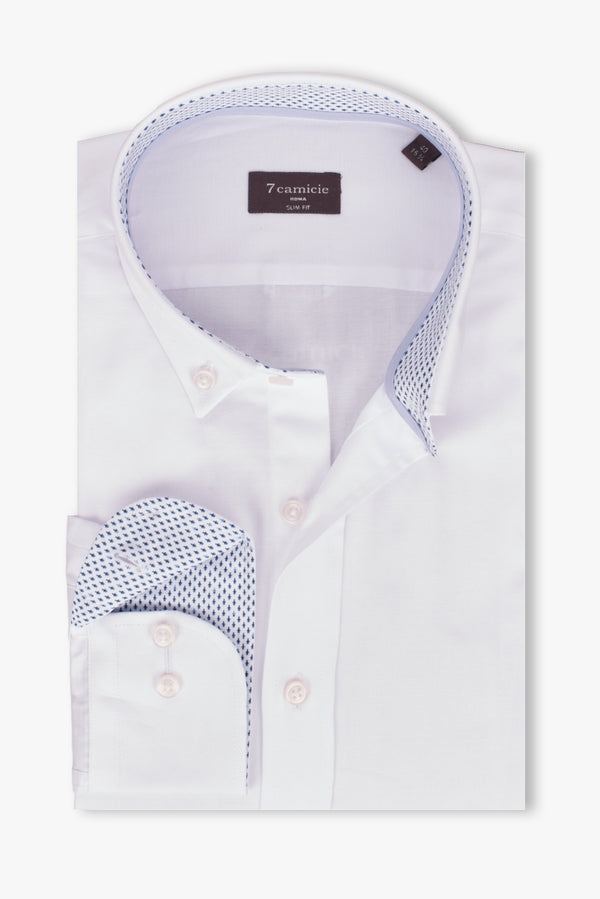 Chemise Homme Leonardo Sport Armaturato Blanc Blanc