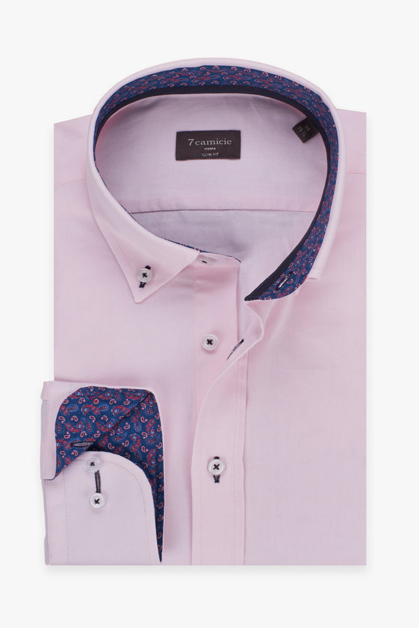 Camisa Hombre Leonardo Sport Oxford Rosa