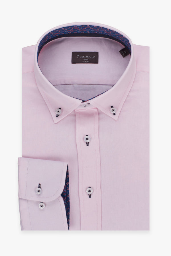 Chemise Homme Leonardo Sport Oxford Rose