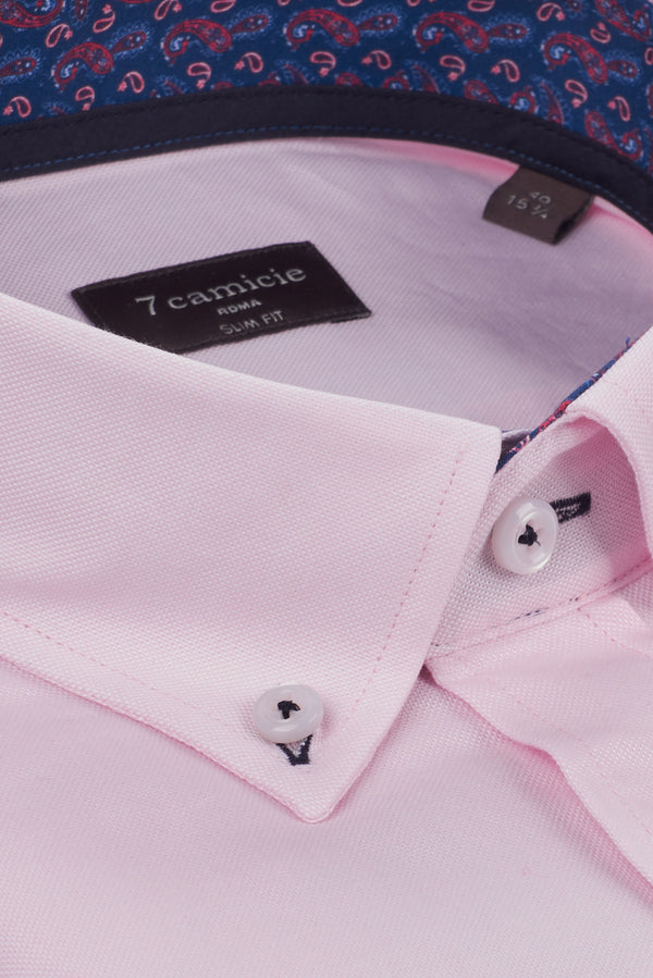 Camicia Uomo Leonardo Sport Oxford Rosa