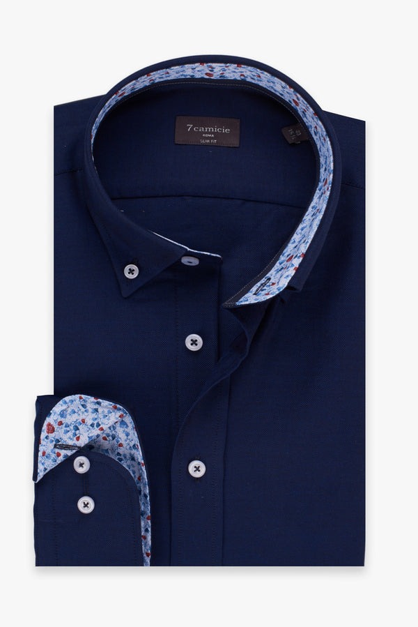 Chemise Homme Leonardo Sport Oxford Bleu