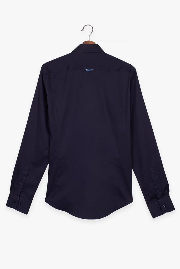 Leonardo Sport Satin Man Shirt Blue