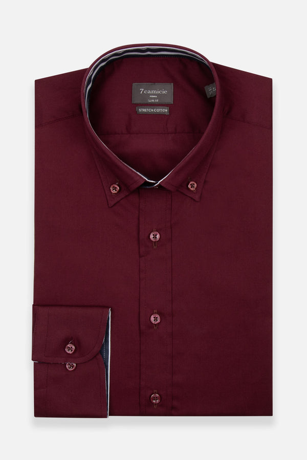 Leonardo Sport Poplin Stretch Man Shirt Red