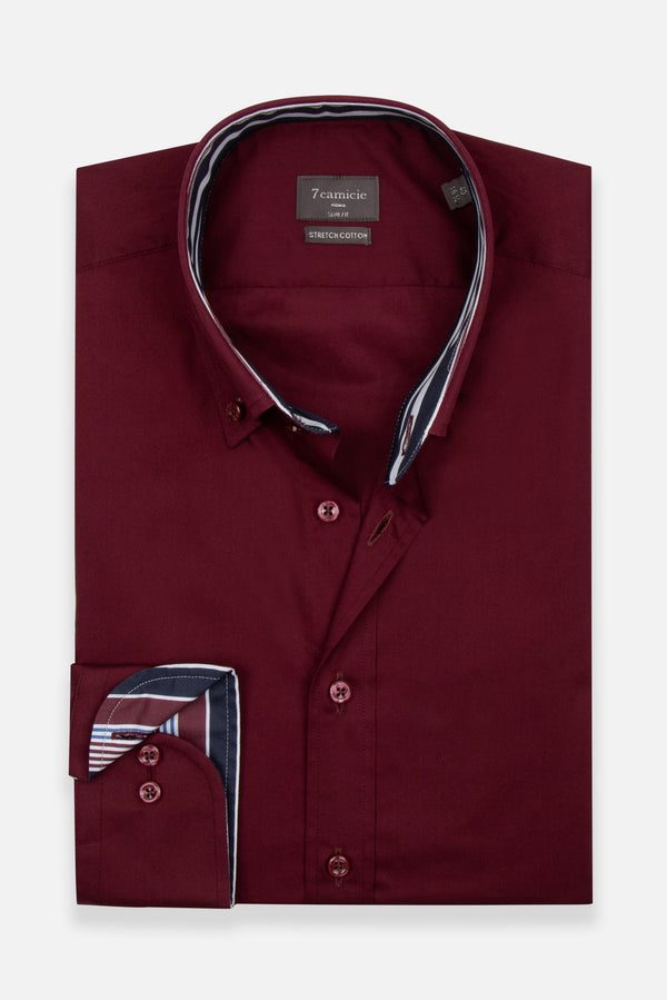 Leonardo Sport Poplin Stretch Man Shirt Red