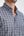 Camisa Hombre Leonardo Sport Popelin Stretch Azul Blanco