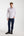 Camisa Hombre Leonardo Sport Popelin Stretch Blanco Rosa