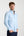 Camisa Hombre Leonardo Sport Popelin Stretch Azul Claro Blanco